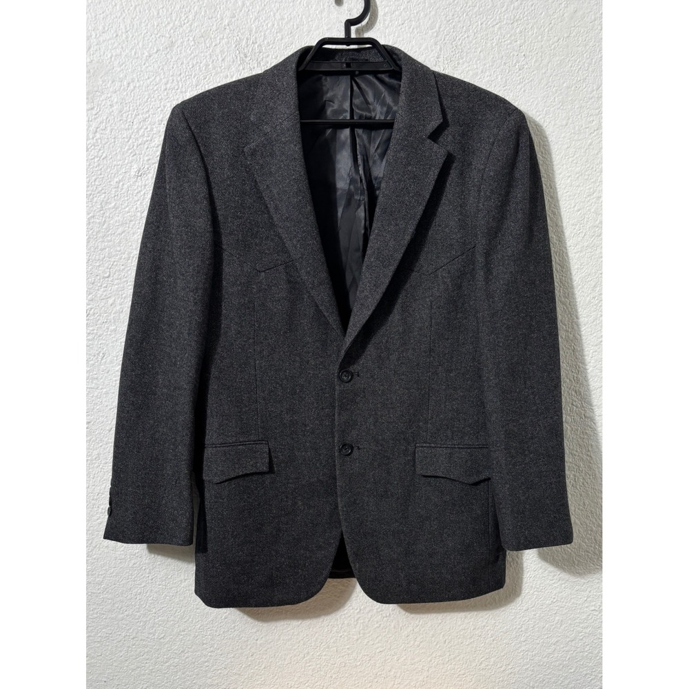 Red Sky Sport Coat Mens 40R Gray‎ Excellent Western Yoke Two Button Blazer